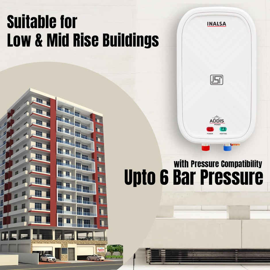 INALSA Addis PO 323 ,3 Liter Instant Water Heater,SS 304 Inner Tank,Faster Heating
