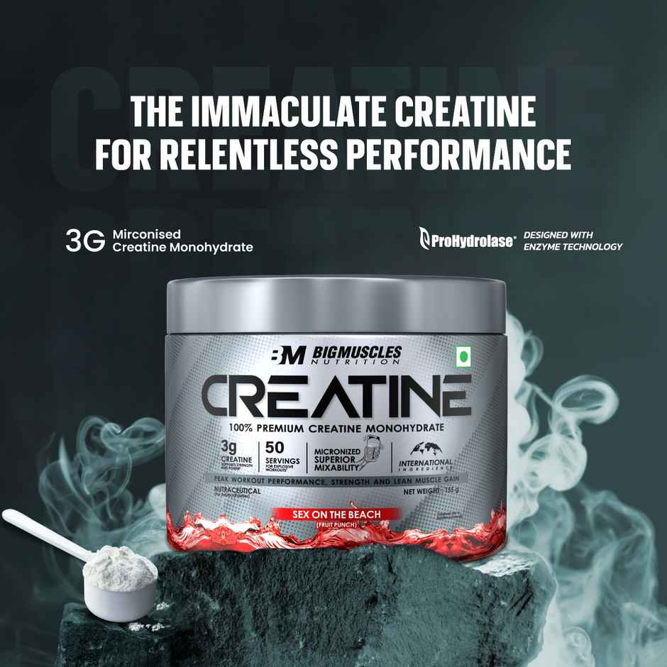 Big Muscles Nutrition Creatine | Sex On The Beach| Pure Creatine Monohydrate