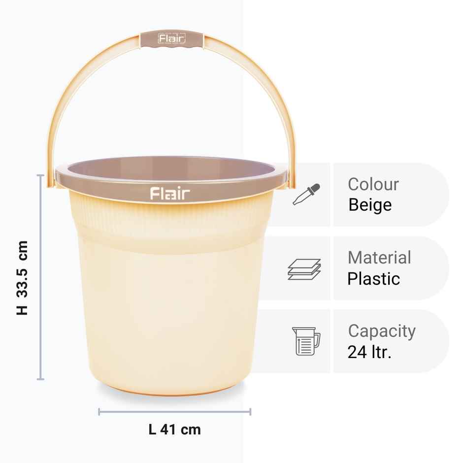 Flair Estella Home Bucket 24 Litre - Beige