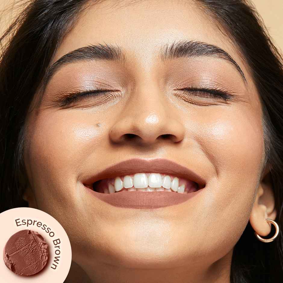 Mamaearth Moisture MatteLipstick - Espresso Brown | Smudge Proof Combo