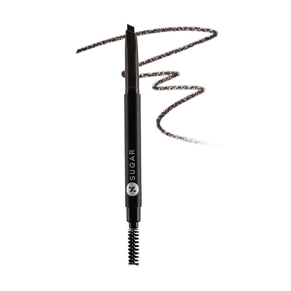 SUGAR Cosmetics Arch Arrival Brow Definer - 04 Felix Onyx (Dark Blackish Brown)