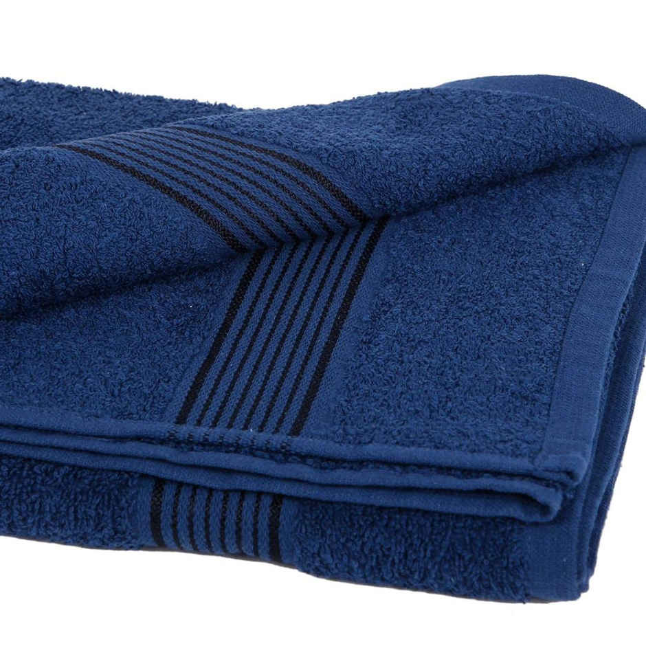 Bianca Hand Towel Soft Cotton | 400 GSM | Blue | Pack of 2 - 60cm x 40cm
