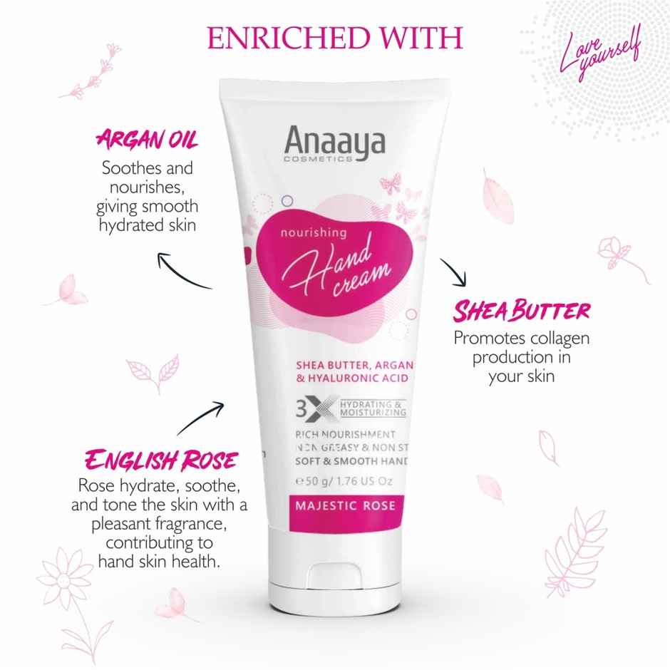 Anaaya Nourishing Hand Cream - Majestic Rose