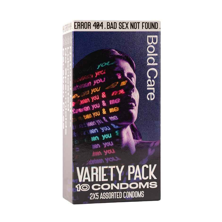 Bold Care 404 Variety Pack Condoms | Ultra Thin, Multi-Textured, Nano Thin | Chocolate & Strawberry