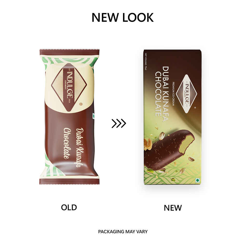 Indulge Creamery | Kunafa Dubai Chocolate Ice Cream Stick