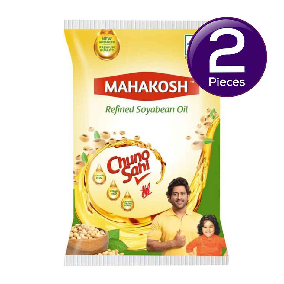 Mahakosh Refined Soyabean Oil | Pouch Combo