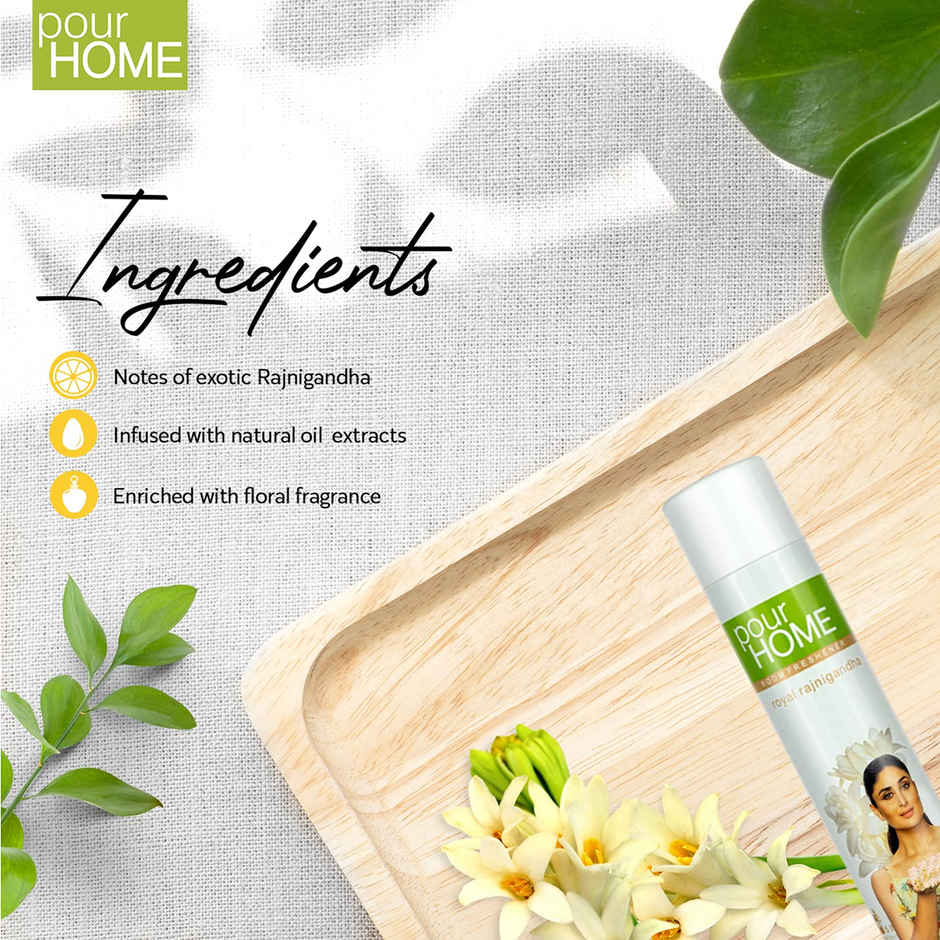 Pour Home Lovely Lavender & Royal Rajni Gandha Room Freshener Spray