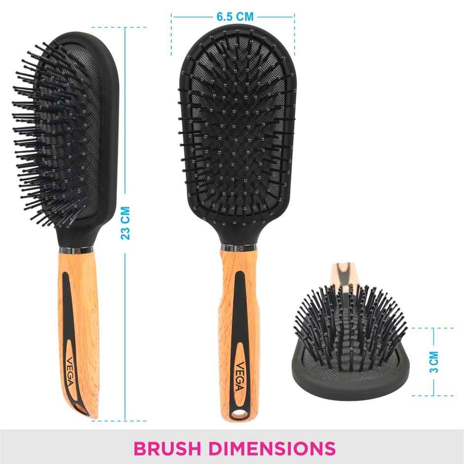 VEGA Cushion Hair Brush For Men And Women | All Hair Types | E2-Cb