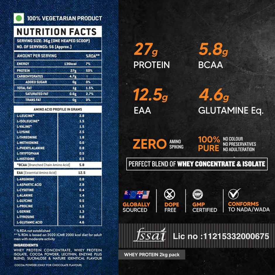 AS-IT-IS ATOM Whey Protein with Digestive Enzymes | Double rich chocolate | 27g protein