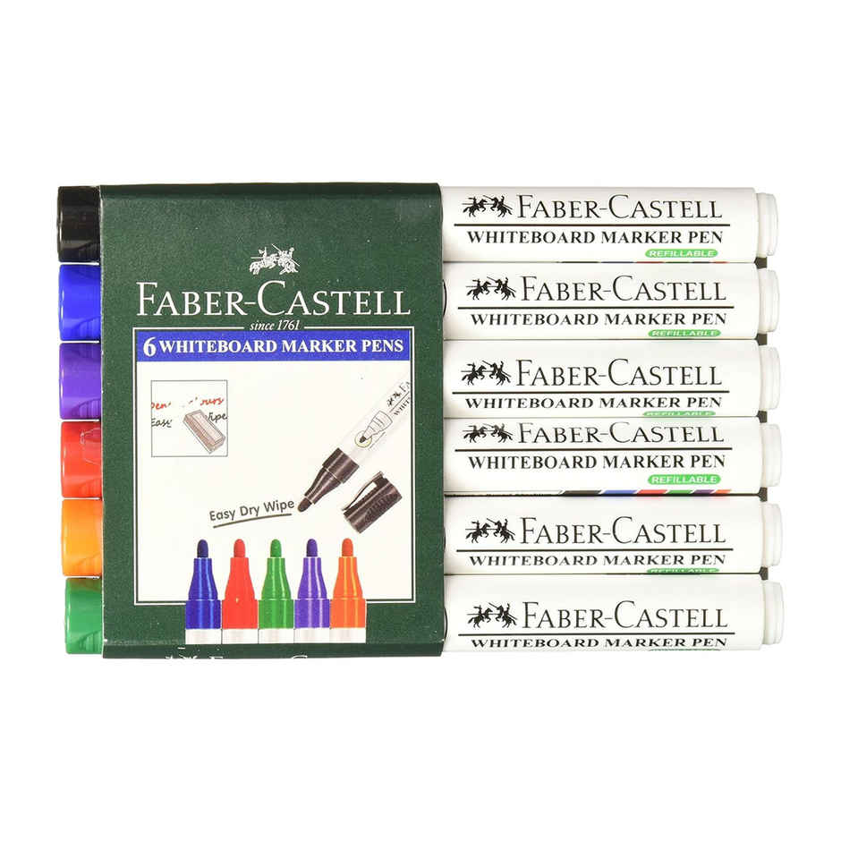 Faber-Castell Whiteboard Marker Set (Pack Of 6)