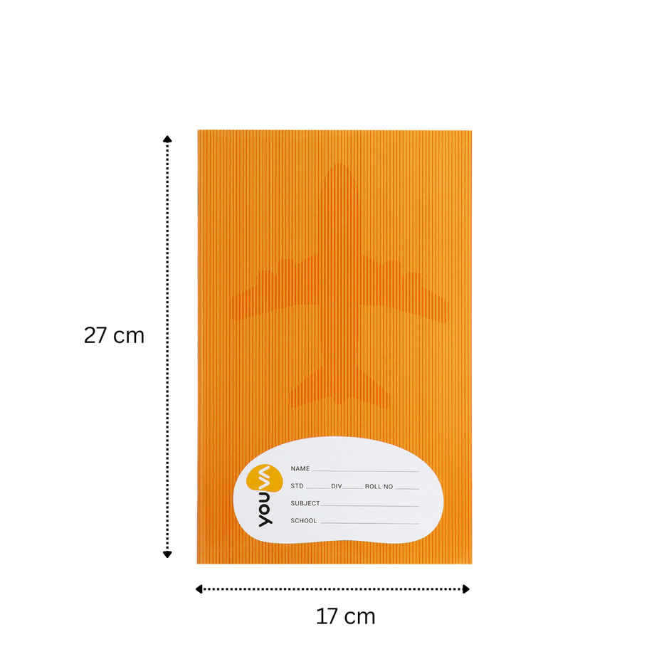 Navneet Youva Brown Soft Bound Single Line 172 Pages Long Book 17cm x 27cm
