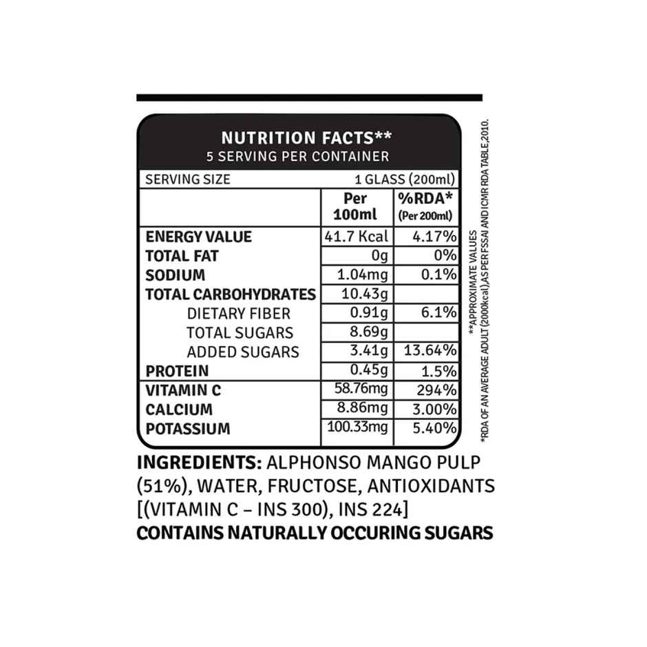 Raw Pressery Alphonso Mango Fruit Juice | Refreshing & Enjoyable