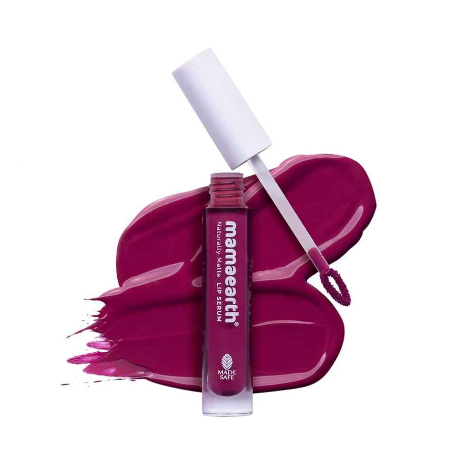 Mamaearth Naturally Matte Liquid Lipstick - Berrydict Magenta | Silicone Free