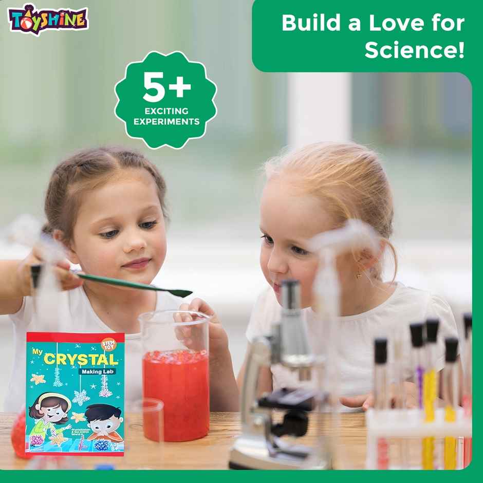 Toyshine Crystal Making Lab STEM Educational Learning Creative Fun Science Project