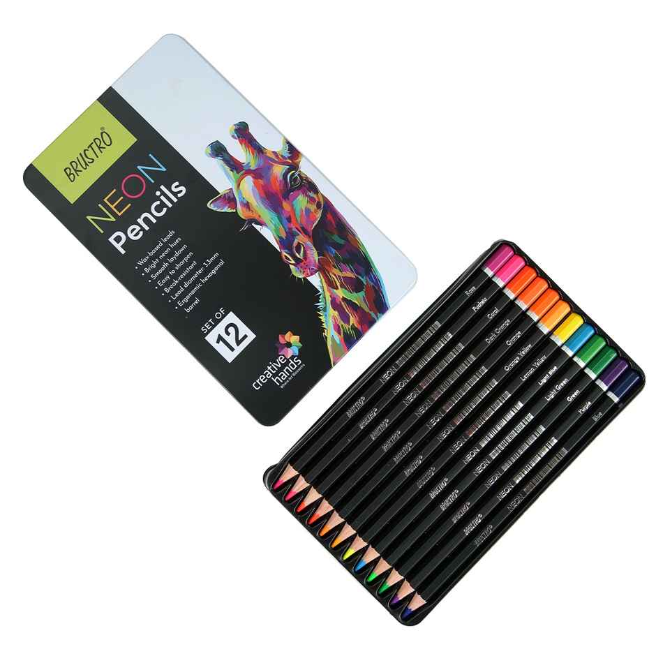 Brustro Neon Pencils Set Of 12