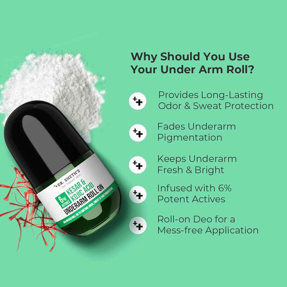 Dr. Sheth's Kesar & Kojic Acid Underarm Roll On