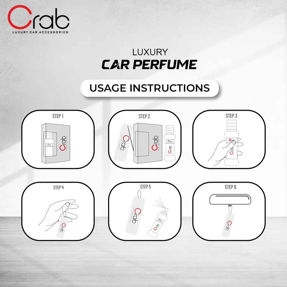 Crab Premium Ace Fragrance Spray | Long-Lasting Car Perfume Freshener for Home, Office & Vehicles
