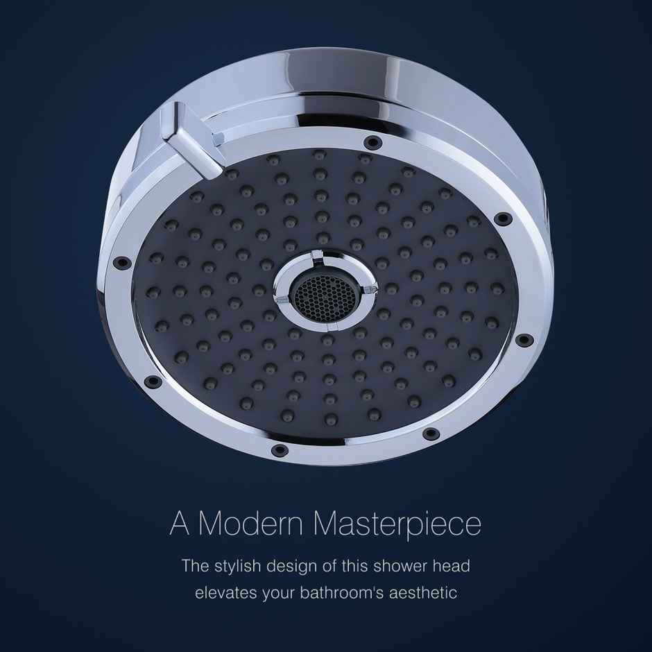 Hindware 3 Mode Overhead Shower without Arm, Rain, Mist & Combination Settings, Chrome Finish