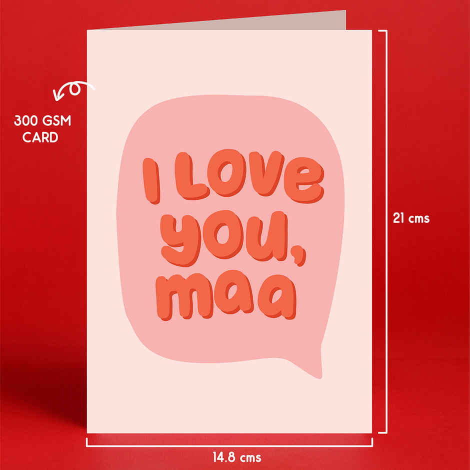 Cream Bell Double Chocolate Ice Cream Cake (500ml) & Oye Happy I Love You Maa (1pc) Combo