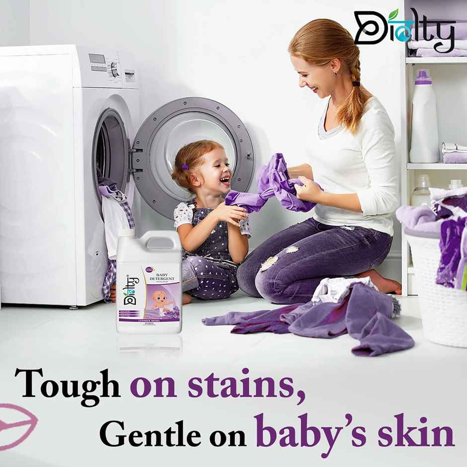 Diolty Baby Laundry Liquid Detergent Washing Liquid For Baby Clothes (Leaf Love) 5 l