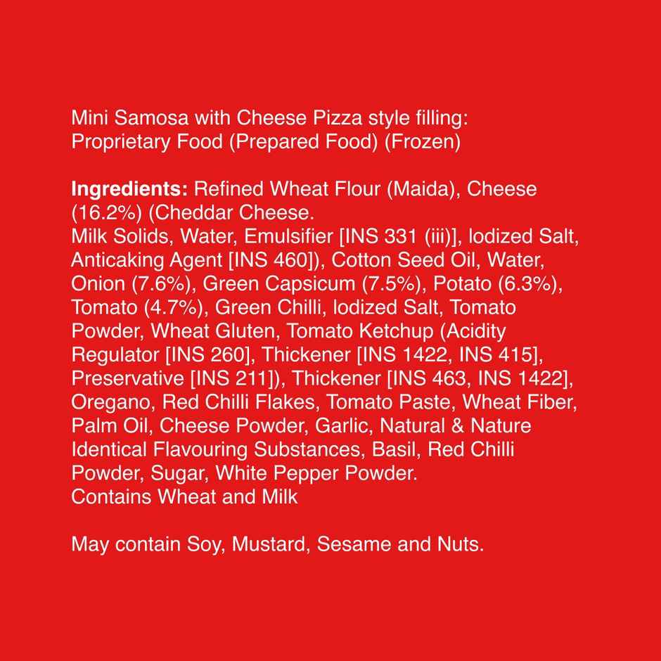 McCain Cheese Pizza Mini Samosa | Crispy Snack