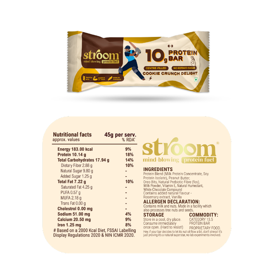 Stroom Cookie Crunch Delight 10G Protein Bars