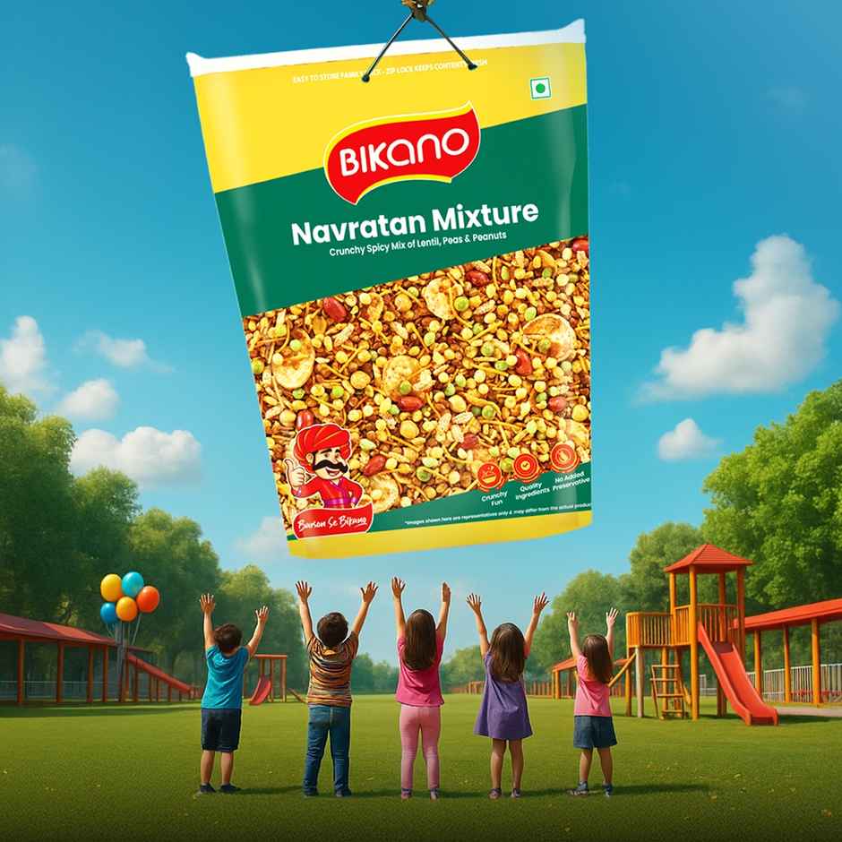 Bikano Navratan Mixture | Crunchy Spicy Indian Snack | Protein & Fiber-Rich | Tea-Time Snack