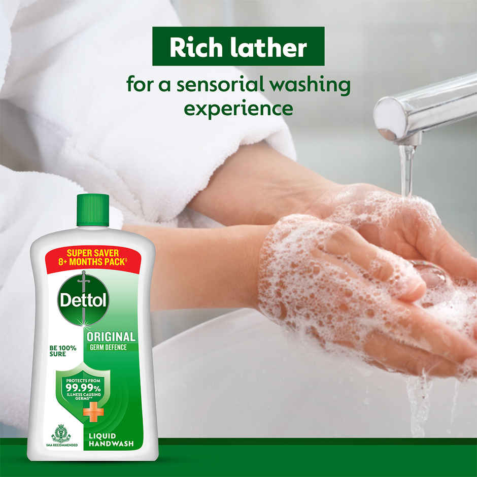 Dettol Original Hand Wash Bottle Jar | 99.99% Germ Protection