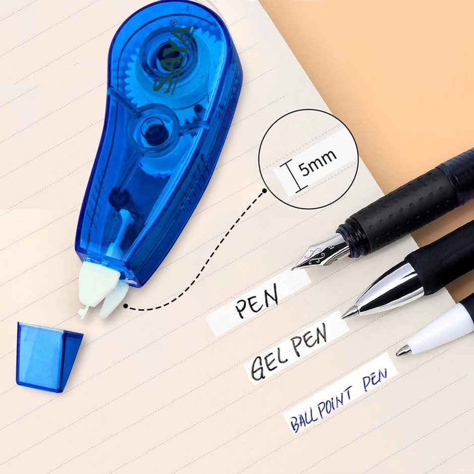 Saya Correction Tape - 3 Meter Roll for Smooth and Instant Correction | Assorted