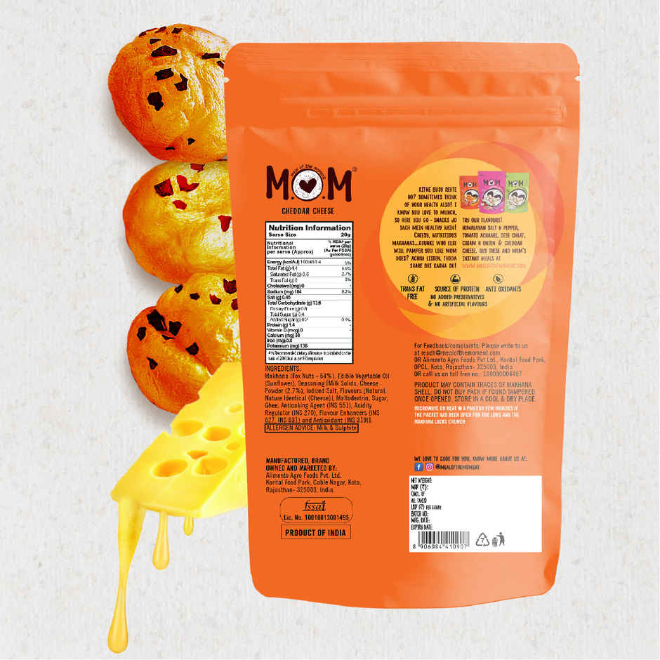 MOM Cheddar Cheese Roasted Makhana