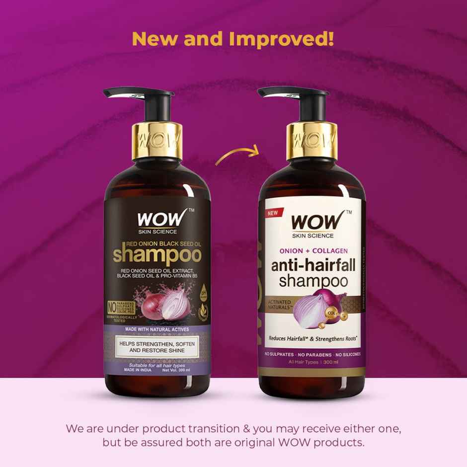 Wow Skin Science Onion Red Seed Oil Shampoo