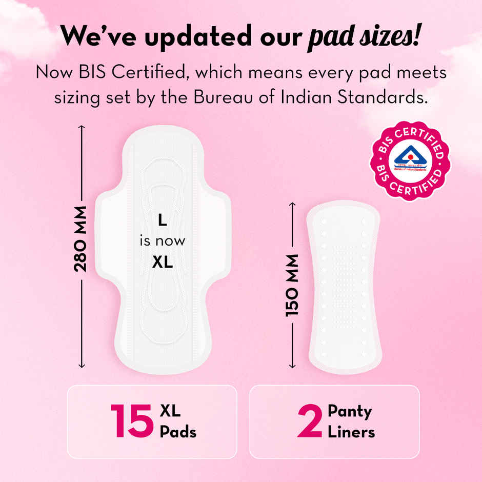 Plush Ultra Thin L Sanitary Pads Combo