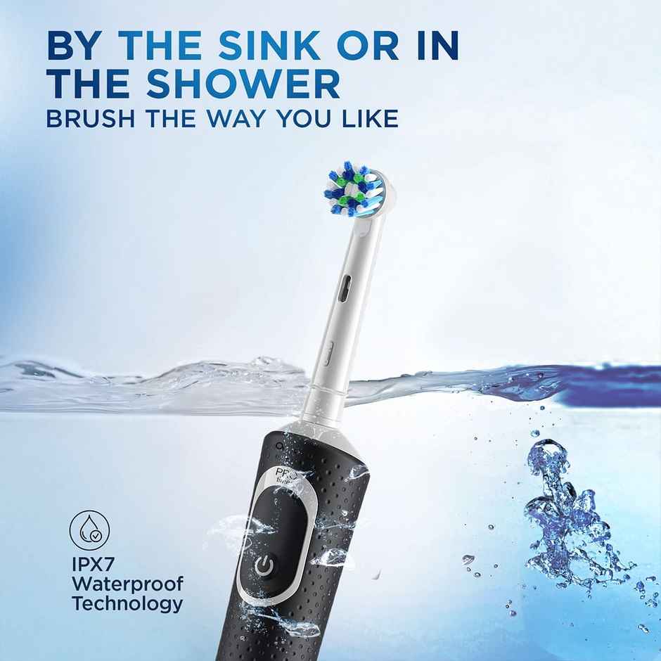 Oral-B Vitality Cross Action Electric Rechargeable Toothbrush, Powered By Braun (Black
