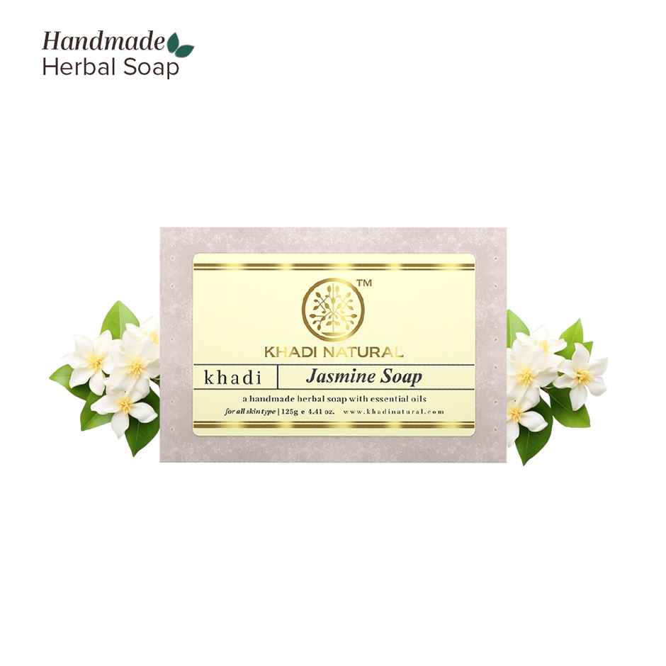 Khadi Natural Jasmine Handmade Soap Revitalizes Dull Skin