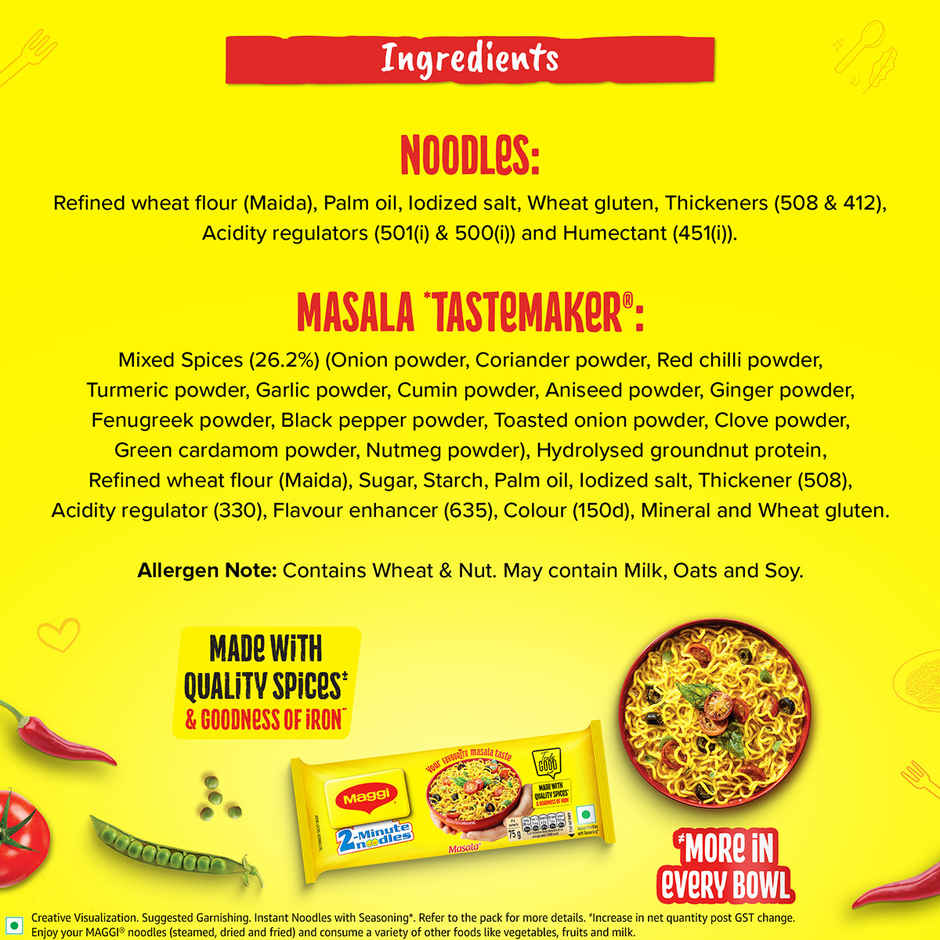 Limca Soft Drink Pet(750ml) & Maggi 2- Minute Instant Masala Noodles(280gms) Combo