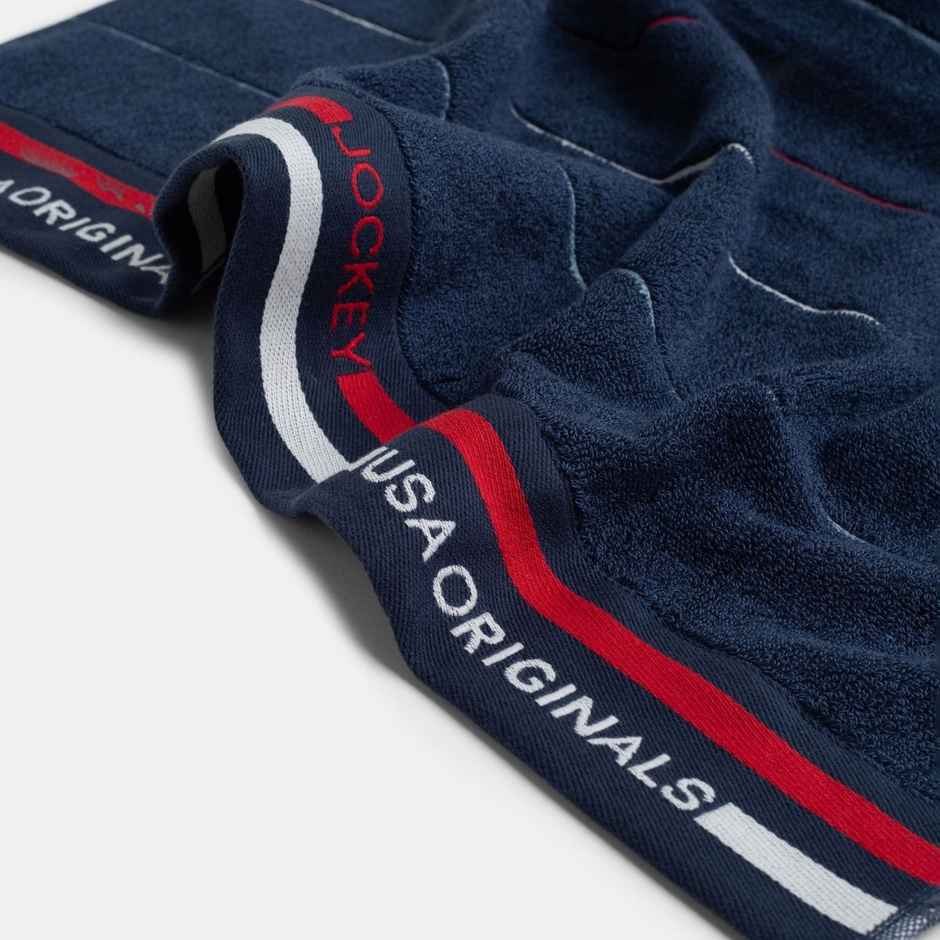 Jockey T122 Men's Cotton Rich Terry Ultrasoft and Durable Striped Bath Towel