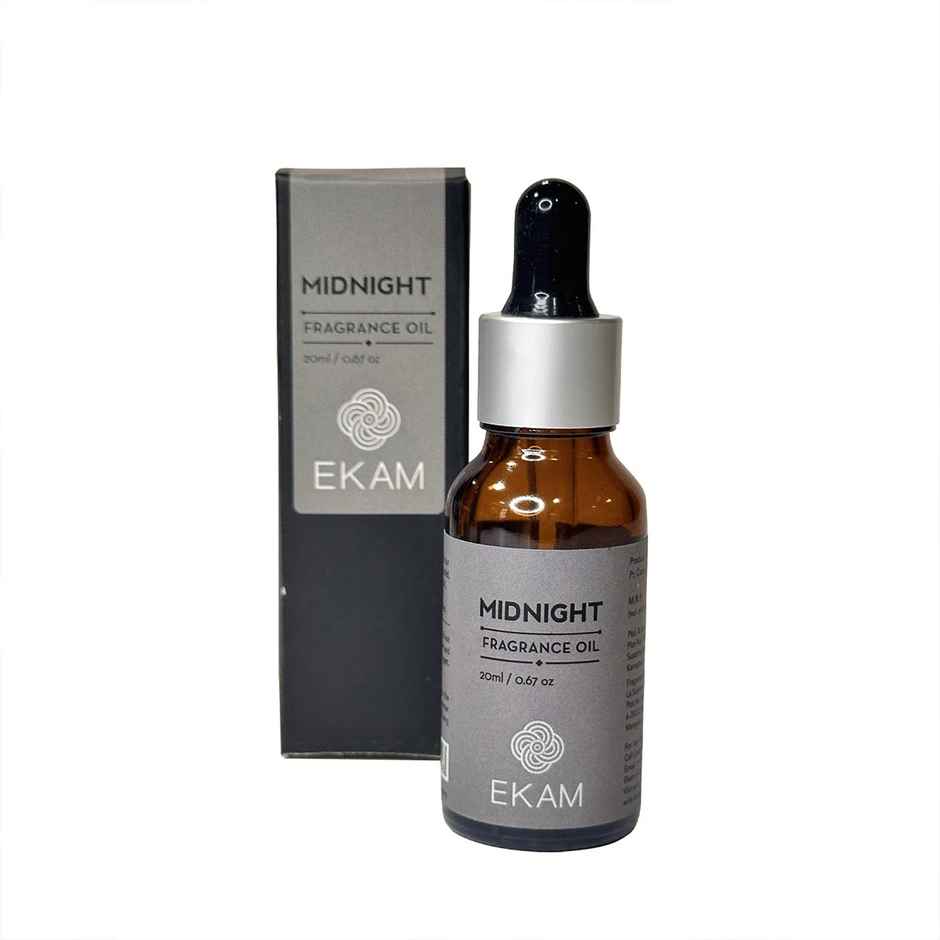 EKAM Midnight Aroma Oil | 10 ml | Luxury Fragrance Oil For Homes & Office Spaces | Woody Scented