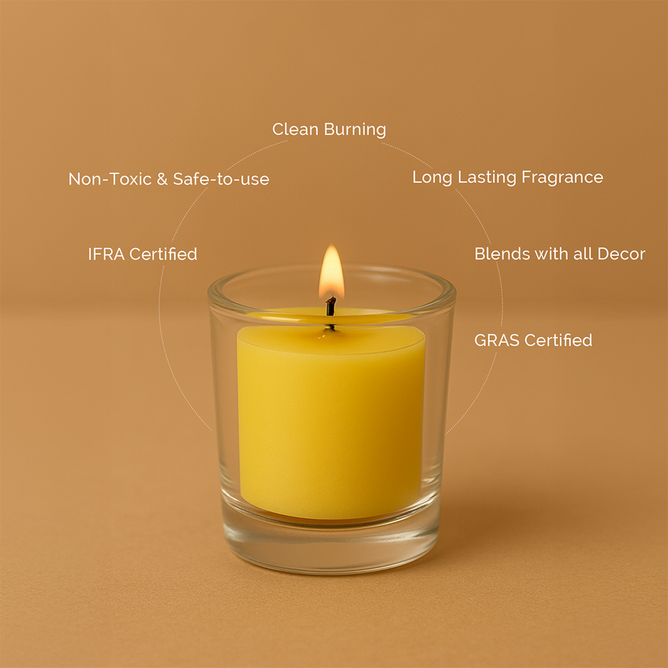 Scented Votive Candles Refills | Mango Sorbet | Pack of 6 | IRIS