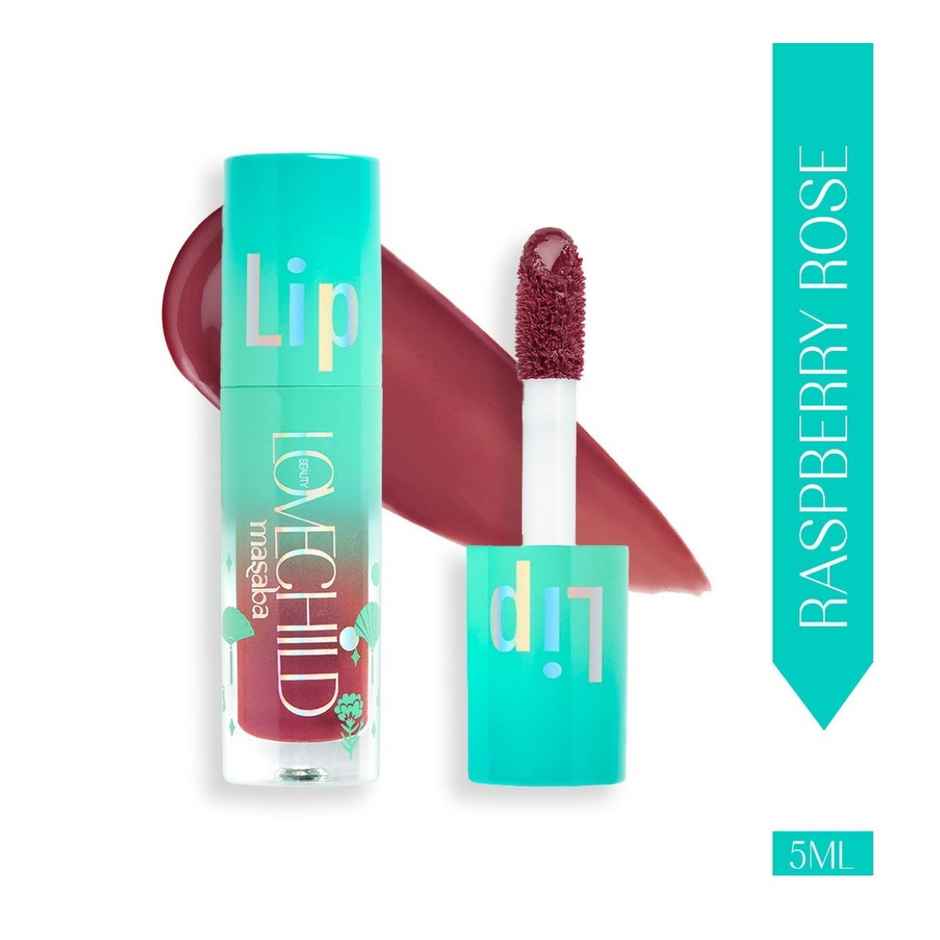 LoveChild Masaba Lip Gloss Gelato Tinted Lip Oil | Pink | Raspberry Rose | Hydrating & Nourishing