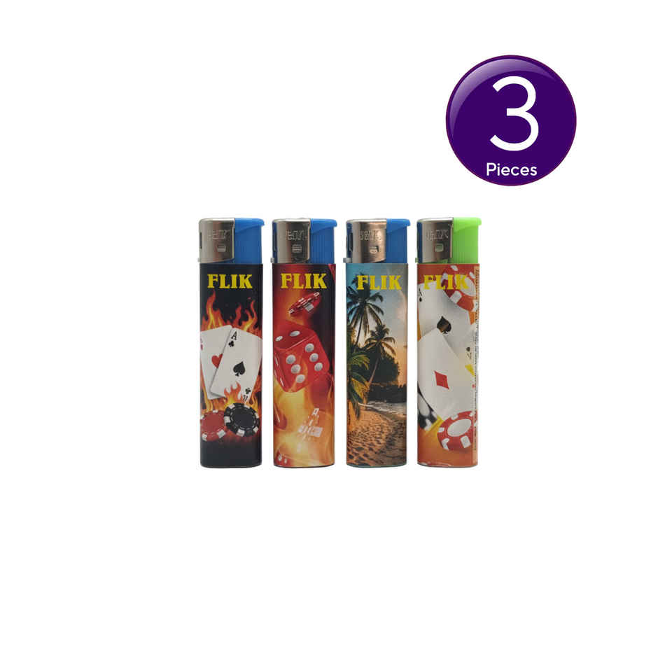 FLIK Non-Refilable Smart Lighters | Assorted Combo 