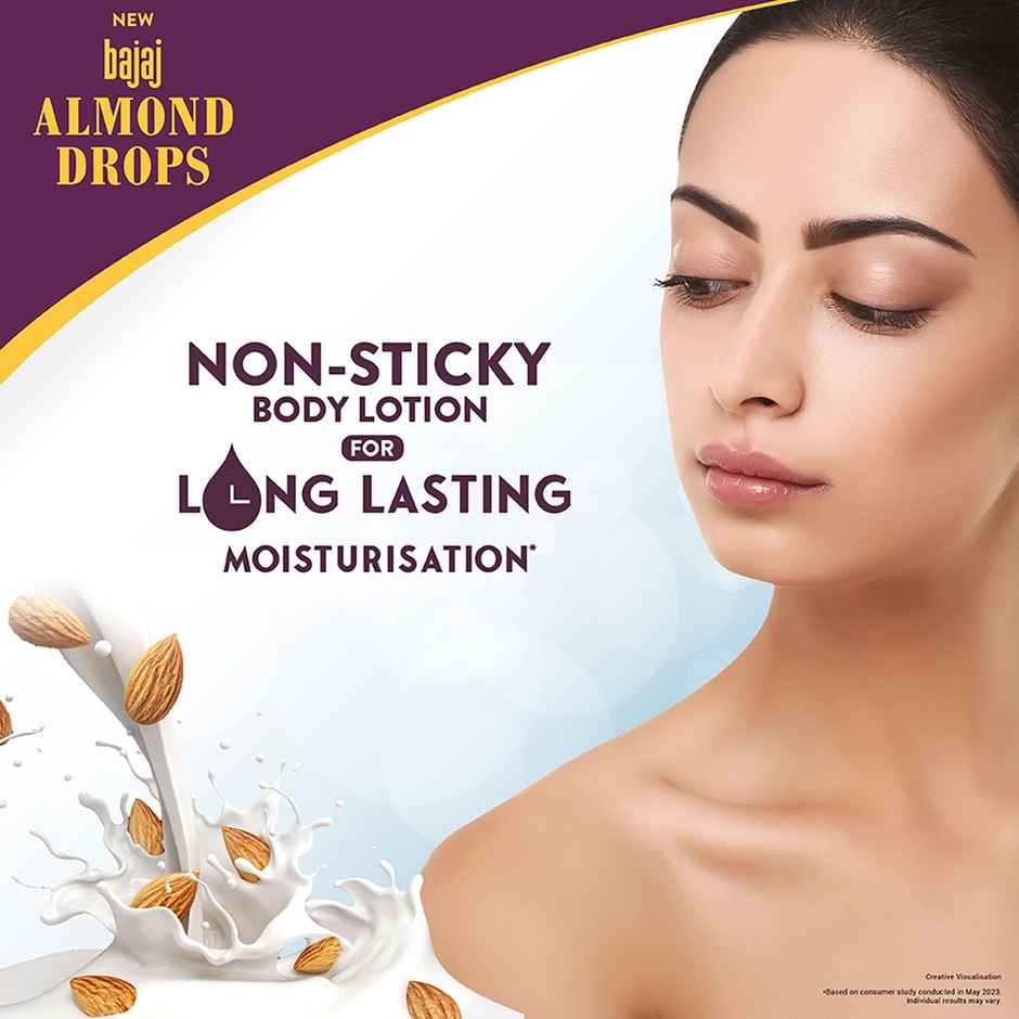 Bajaj Almond Drops Nourishing Body Lotion with Almond Butter | For All Skin Types