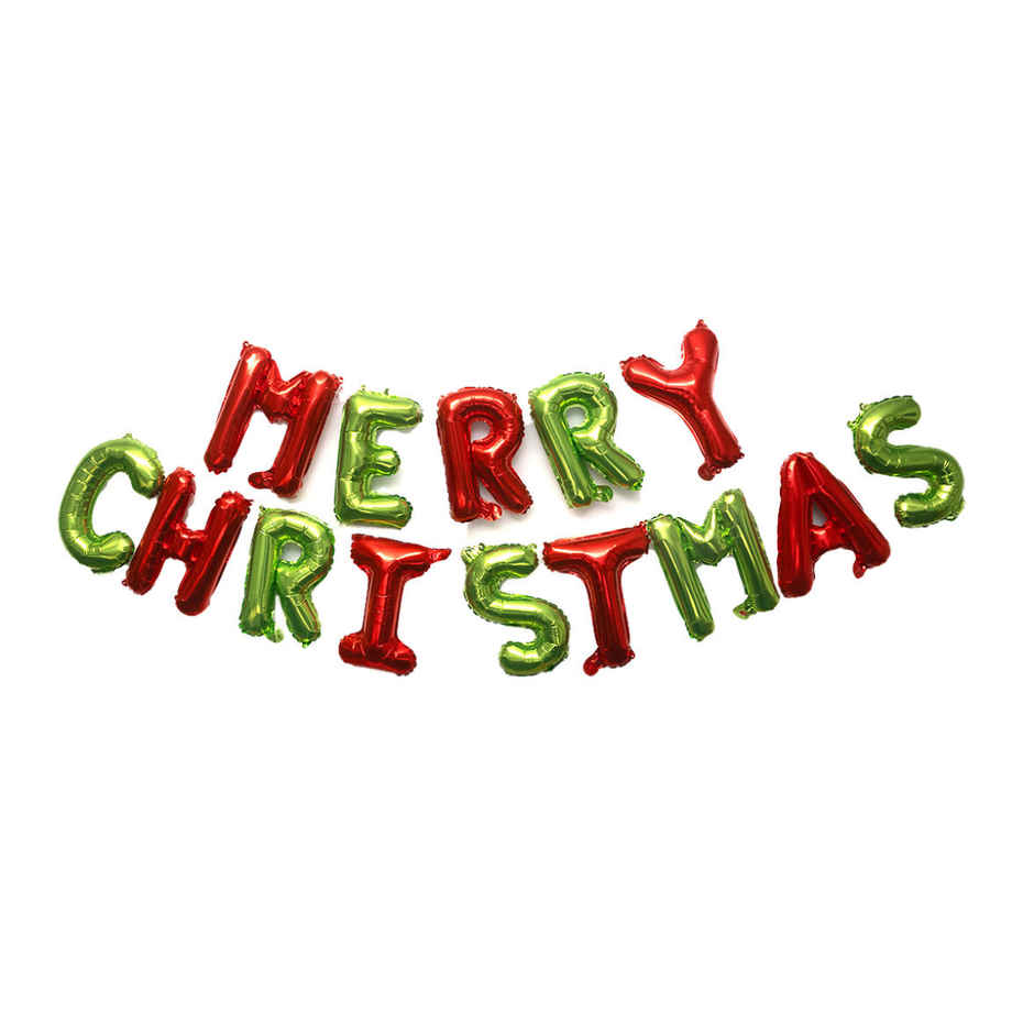 Merry Christmas Foil Alphabet Balloon | Pichai