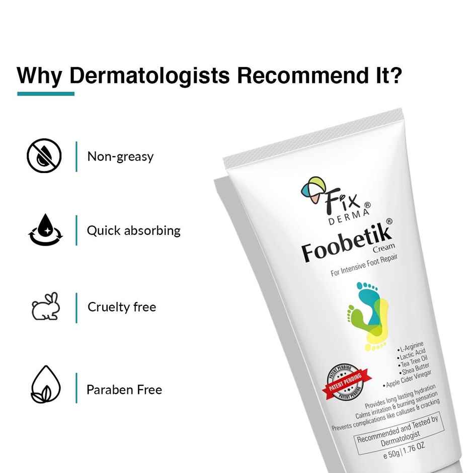 Fixderma Foobetik Cream Foot Cream Foot Care For Diabetic For Dry & Cracked Feet Moisturizes