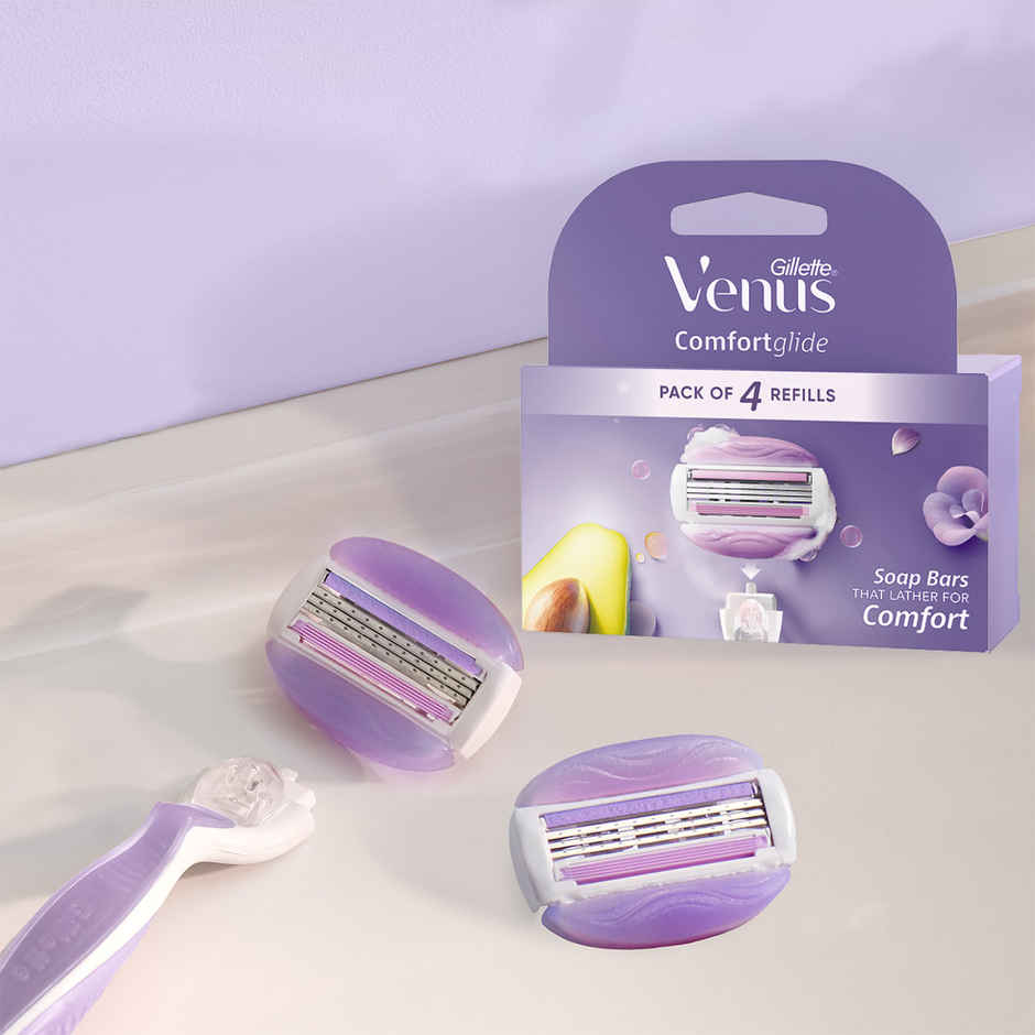 Gillette Venus Comfortglide Hair Removal Razor For Women With Avocado Oils & Freesia Scent