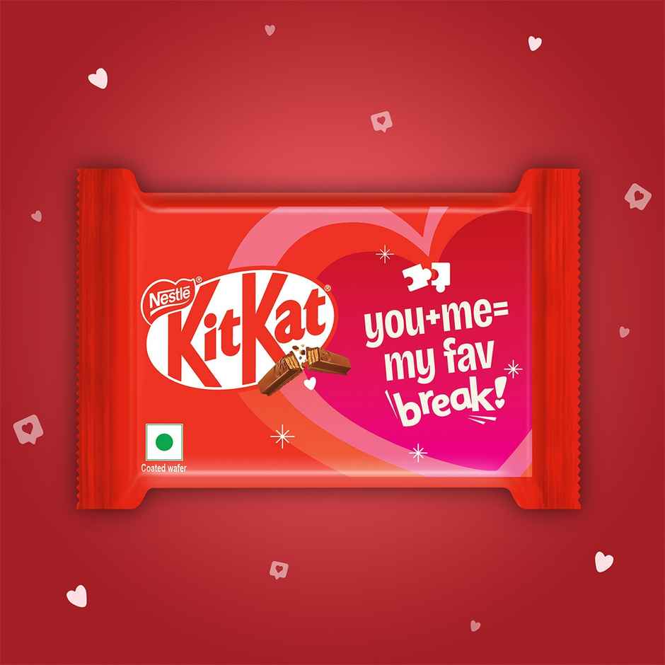 Choco Lava Cake + Nestle KitKat 4F Choco Wafer Bar, Valentines Pack