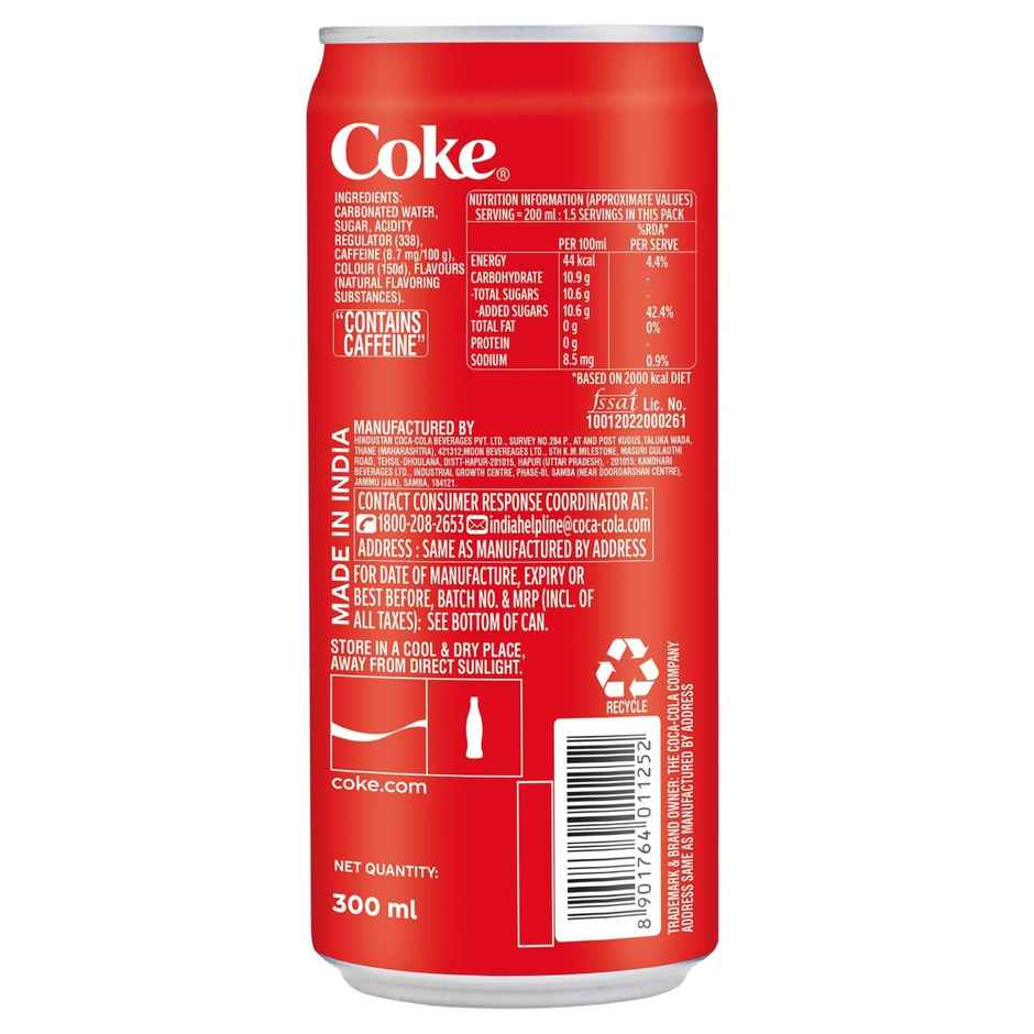 Coca-Cola Soft Drink Can | Carbonated Beverage
