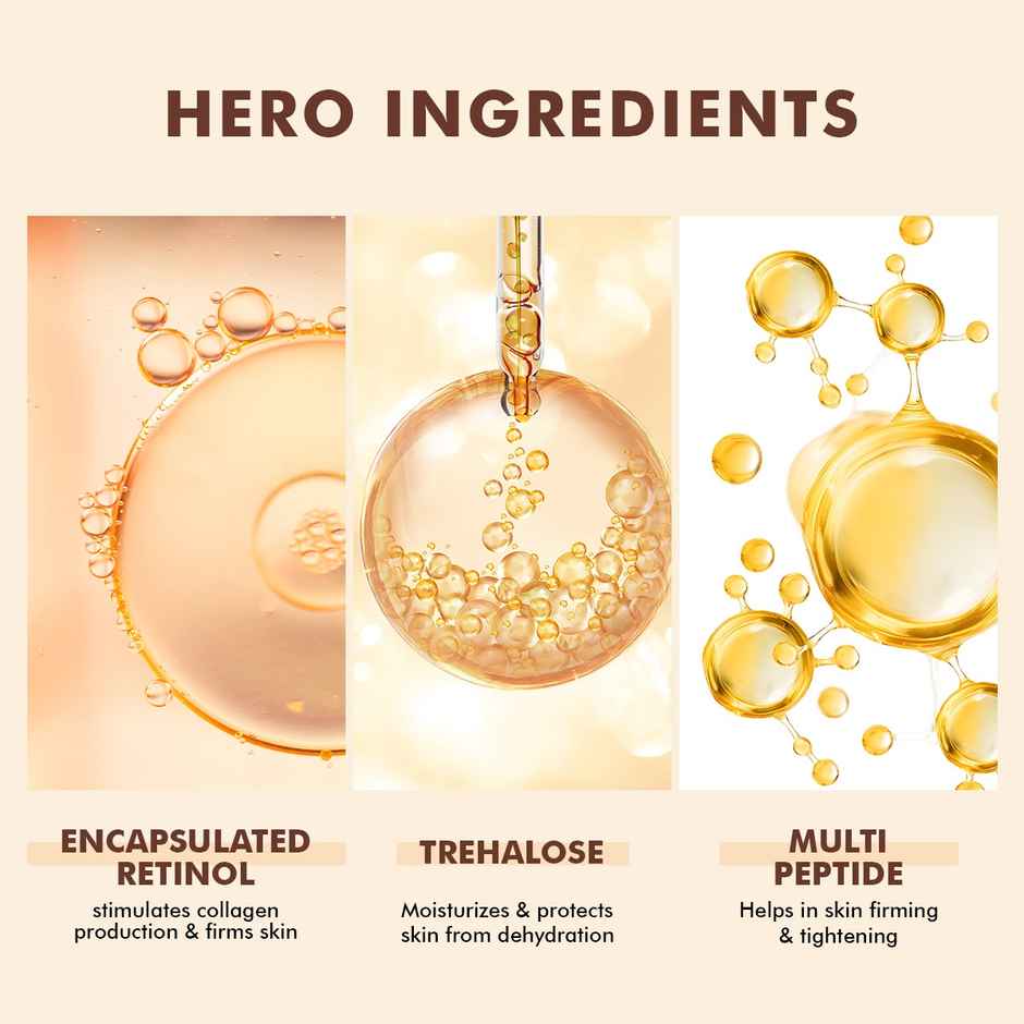 Conscious Chemist Multi Peptide & 0.2% Retinol Anti Aging Serum | Reduces Fine Lines, Wrinkles