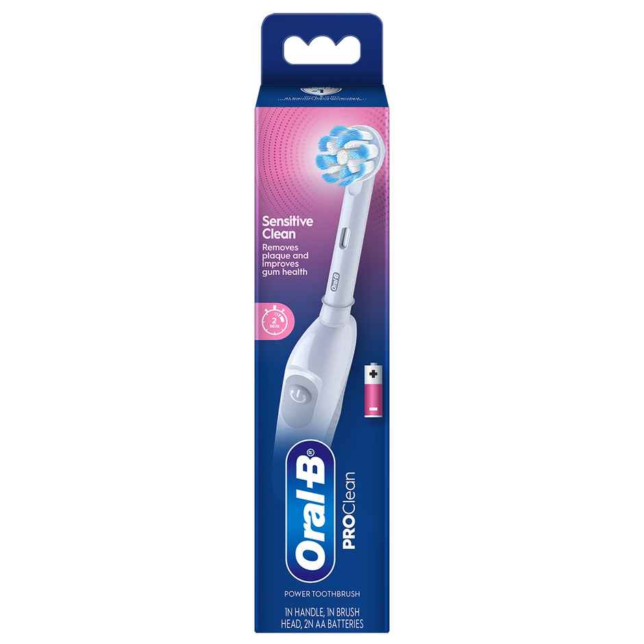 Oral-B Pro Expert Battery Operated With Replaceable Brush Head Electric Toothbrush (White)