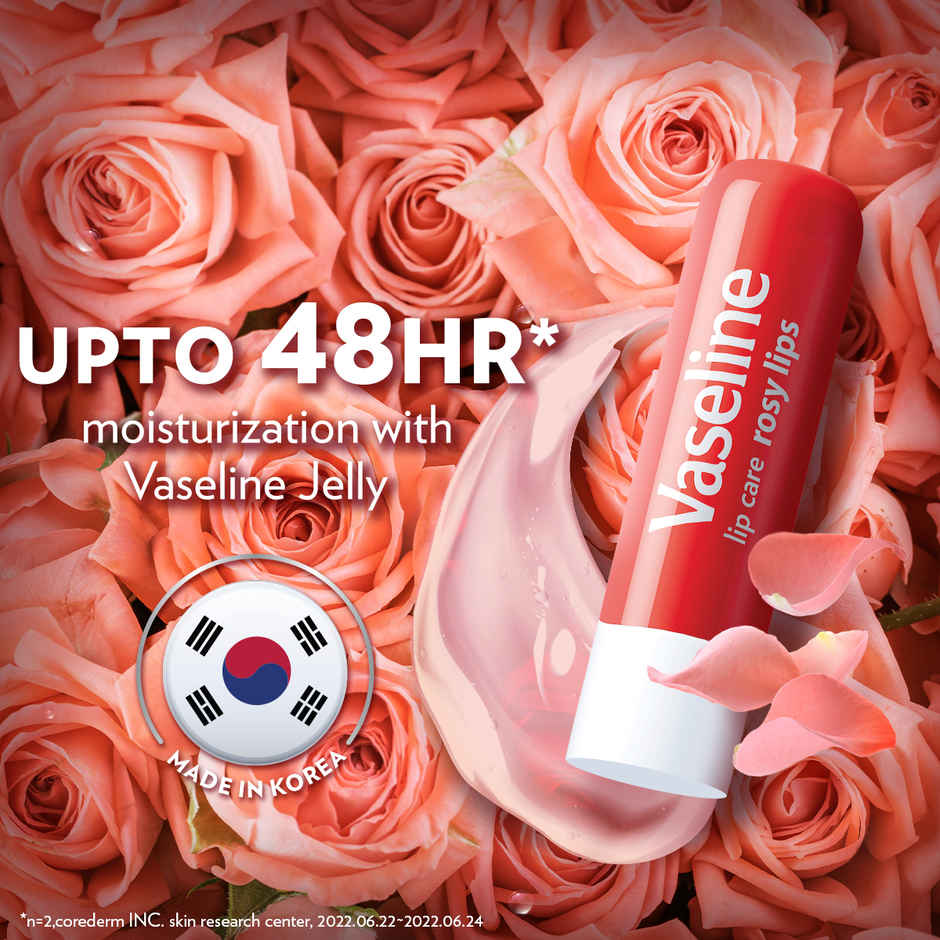 Vaseline Lip Care Rosy Lips Tinted Lip Balm with Almond Oil & Rose Extract