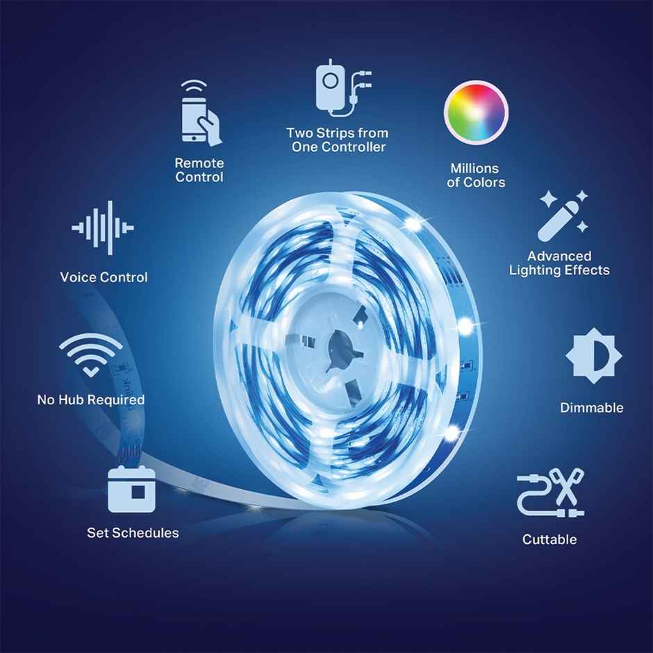 TP-Link Tapo L900-10 Smart Wi-Fi Light Strip ,Wi-Fi App Control RGB, Works with Alexa &Google Home